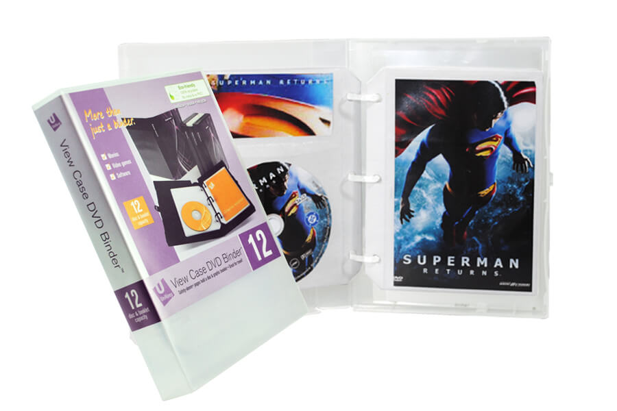 12 DVD Binder Clear