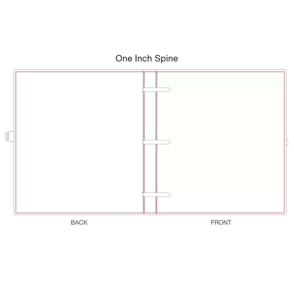 Alternative view of Create Your Own Binder<br>- 1" Spine