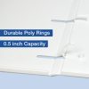 0.5 Inch 3-Ring View Binder With Clear Overlay - Made in USA - Image 18