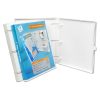 1 Inch 3-Ring View Binder With Clear Overlay - Enclosed Case - Made in USA - Image 14