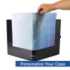 1 Inch 3-Ring View Binder With Clear Overlay - Enclosed Case - Made in USA - Image 6