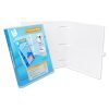 1 Inch 3-Ring View Binder With Clear Overlay - Enclosed Case - Made in USA - Image 8