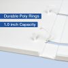1 Inch 3-Ring View Binder With Clear Overlay - Enclosed Case - Made in USA - Image 18
