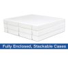 1 Inch 3-Ring View Binder With Clear Overlay - Enclosed Case - Made in USA - Image 19