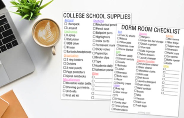 College Packing List PDF