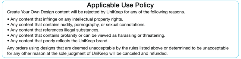 Applicable Use Policy