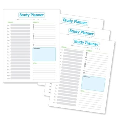 free printable student planner pdf