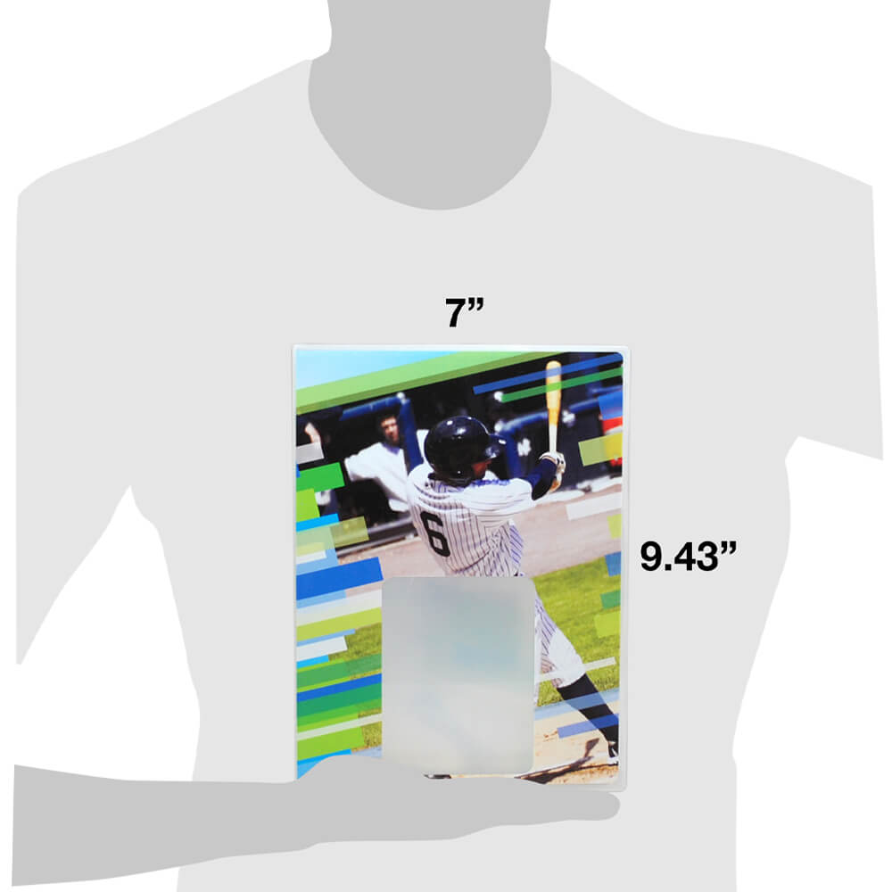 Alternative view of Baseball Themed Trading Card Holder - Complete with 20 Pages – Mini Binder