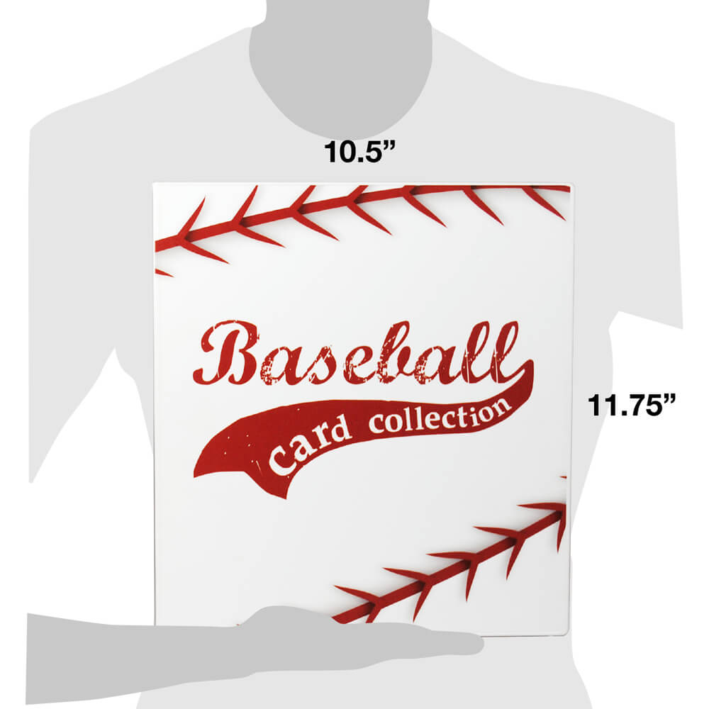 Alternative view of Baseball Themed Card Binder<br> – Holds 540 Cards<br> – Complete With 30 Pages